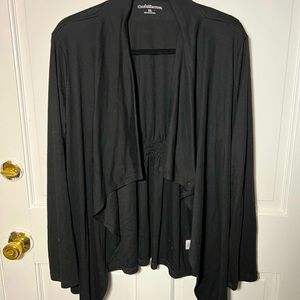 Croft & Barrow XL black drape cardigan